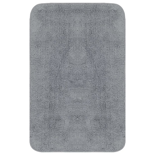 Badematten-Set 2-tlg. Stoff Grau