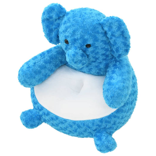 Elefant Kuscheltier Plüsch Blau