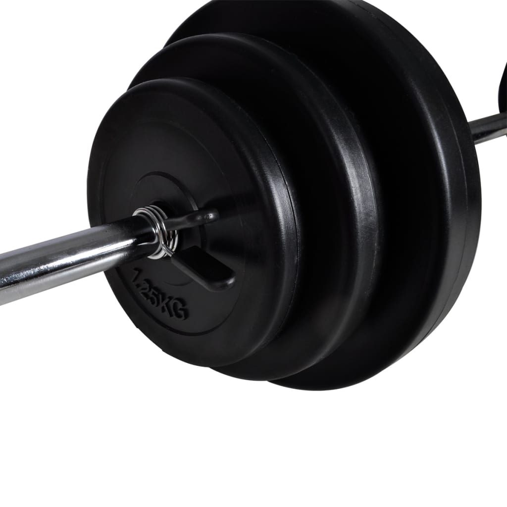 Rack per squat/bilanciere con set di bilancieri da 30,5 kg
