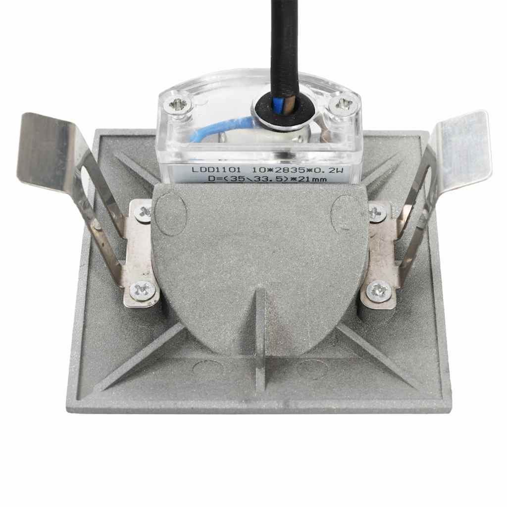 Außenwandleuchten 6 Stk. LED 2 W Silbern Quadratisch