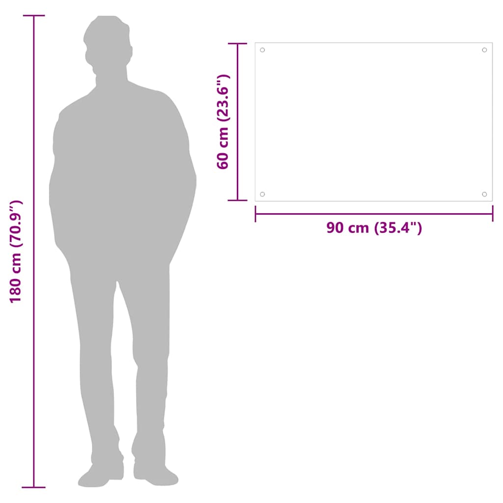 Paraschizzi per cucina, trasparente, 90×60 cm, vetro temperato