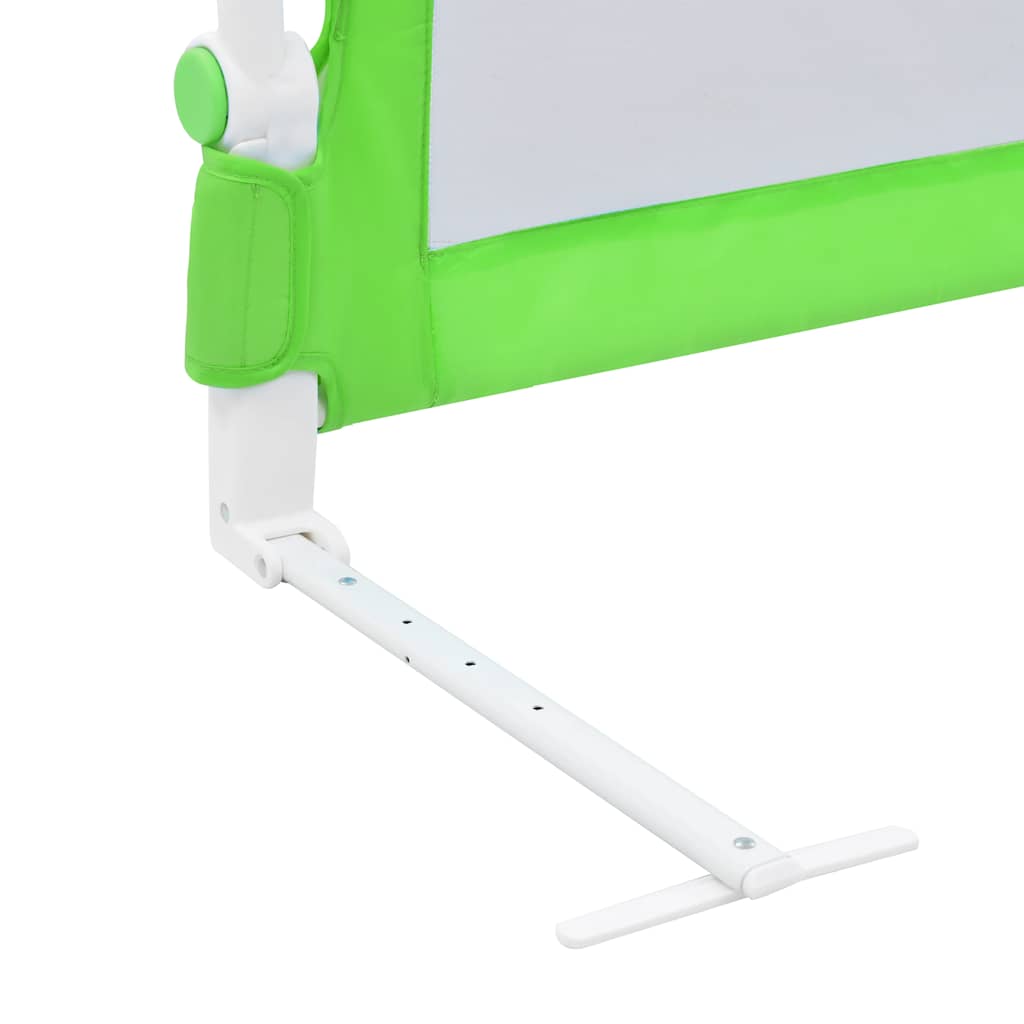 Sponda di protezione per lettino per bambini, verde, 120x42 cm, poliestere