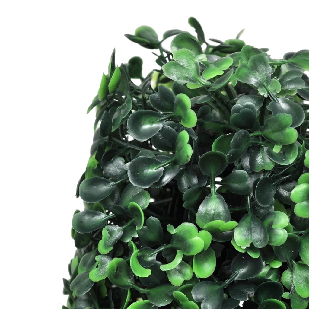 Set di 3 pezzi in bosso. Piramide topiaria artificiale.