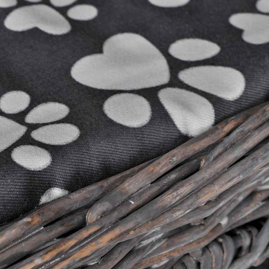 Accogliente grotta per gatti e animali domestici con cuscino, salice