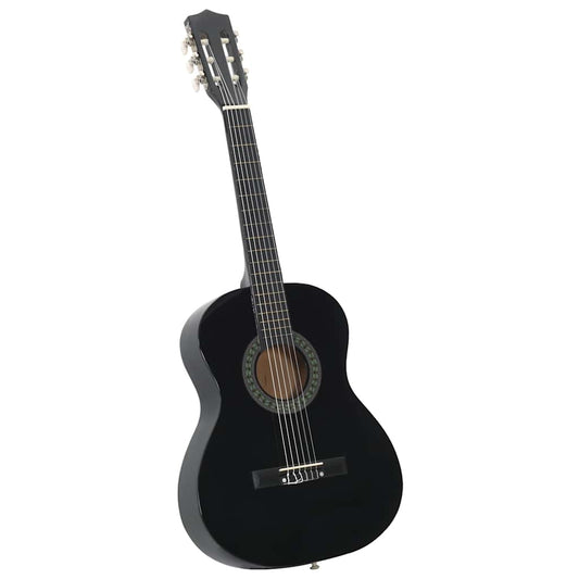 Klassikgitarre für Anfänger und Kinder Schwarz 3/4 36"