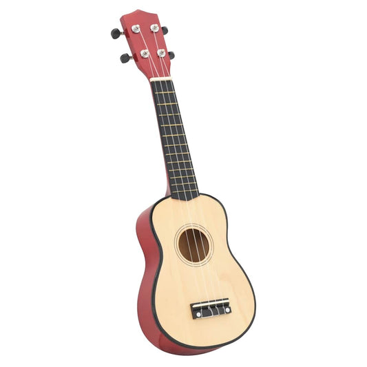 Sopran Ukulele Set für Kinder mit Tasche Dunkles Holz 21"