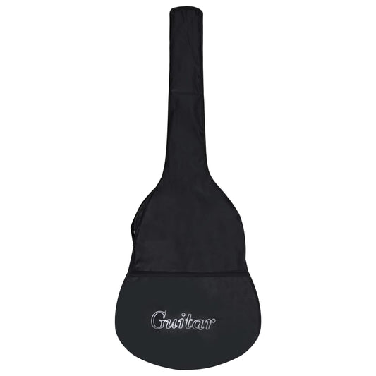 Gitarrentasche für 4/4 (39") Klassikgitarre Schwarz 100x37 cm Stoff