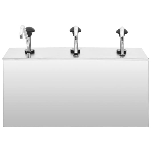 Saucen-Spender Edelstahl 3 x 3,5 L