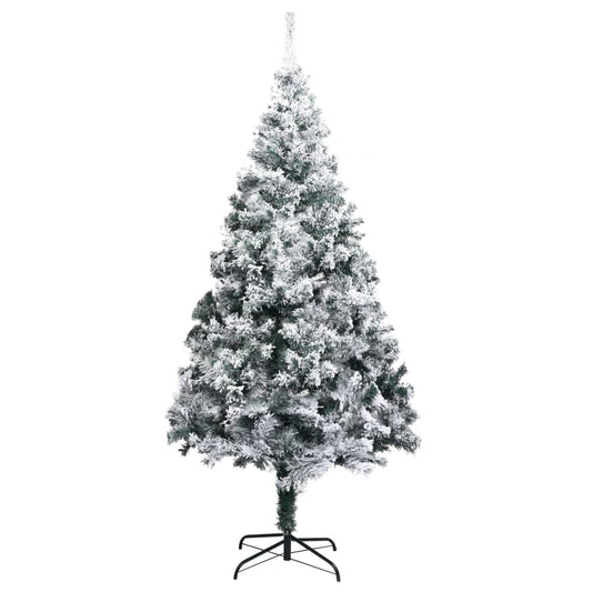 Künstlicher Weihnachtsbaum mit Schnee Grün 180 cm PVC