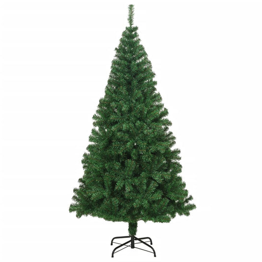 Künstlicher Weihnachtsbaum mit Dicken Zweigen Grün 210 cm PVC