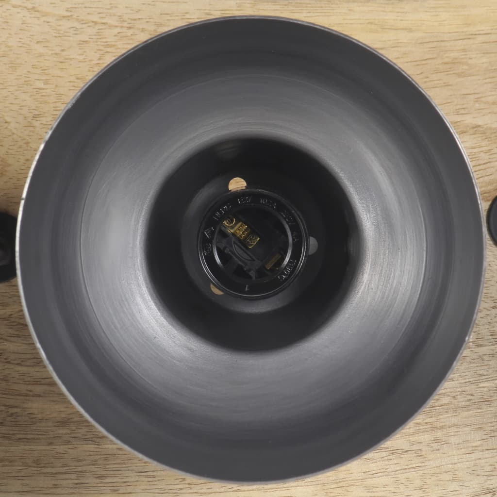 Lampada da parete in stile industriale, argento, 68x23 cm, E27, legno di mango