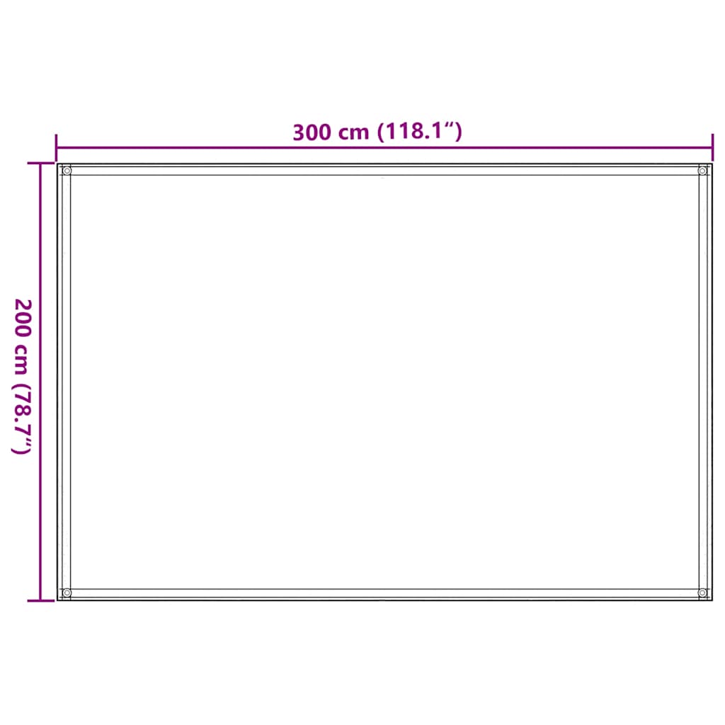 Zeltteppich 200x300 cm Beige