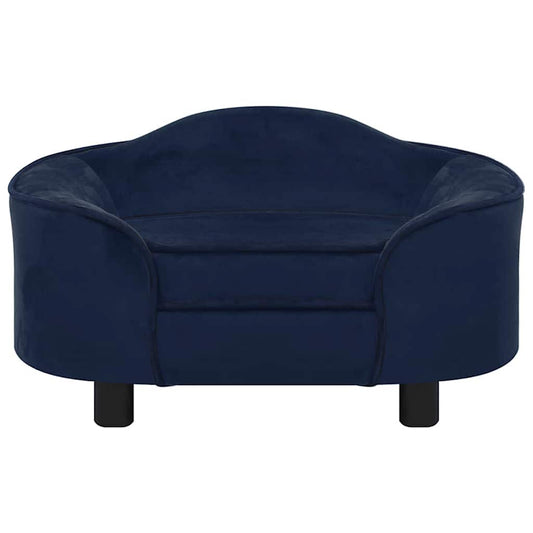 Hundesofa Blau 67x47x36 cm Plüsch