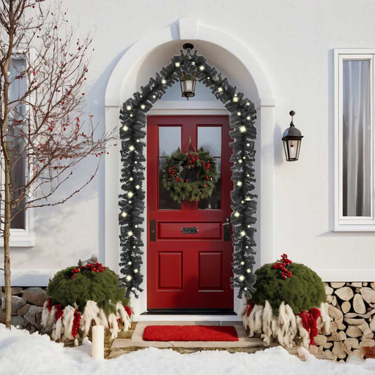 Ghirlanda natalizia con LED, 10 m, nera