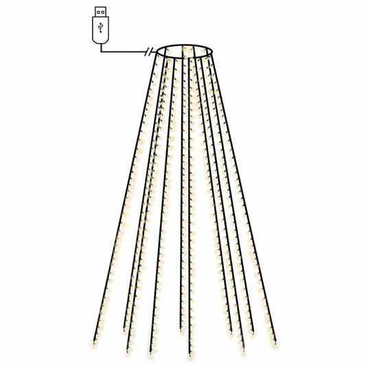 Weihnachtsbaum-Beleuchtung 500 LEDs Kaltweiß 500 cm