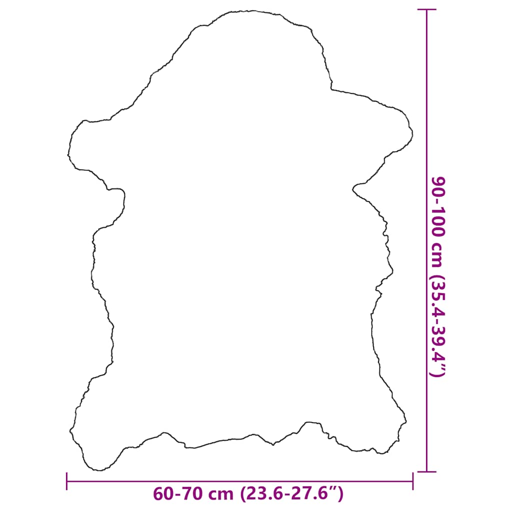 Crema di pelle di pecora (60-70)x(90-100) cm