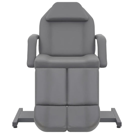 Kosmetikstuhl Kunstleder Grau 180x62x78 cm