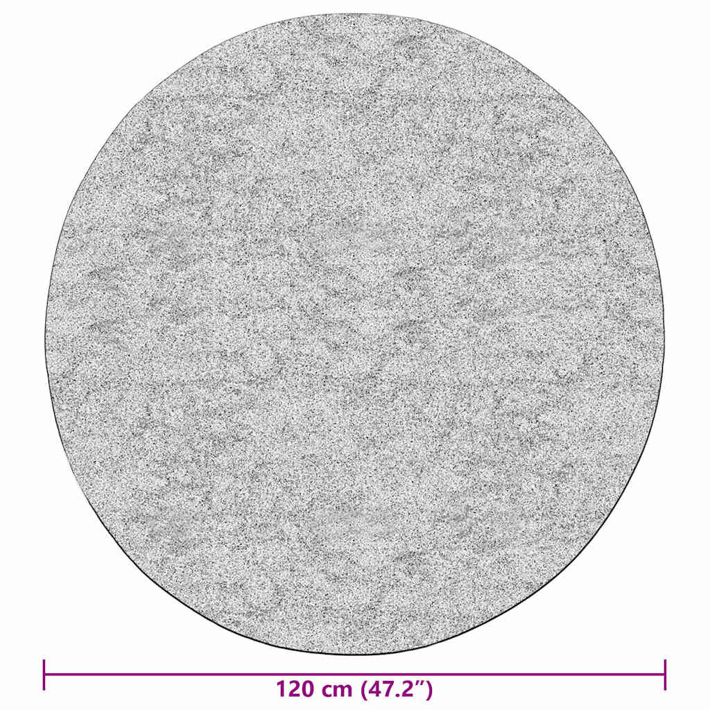 Teppich Waschbar Grau φ120 cm Rutschfest