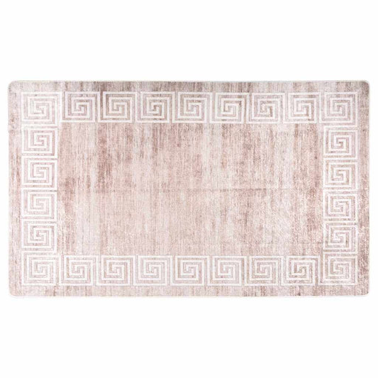Tappeto beige lavabile, 120x180 cm, antiscivolo