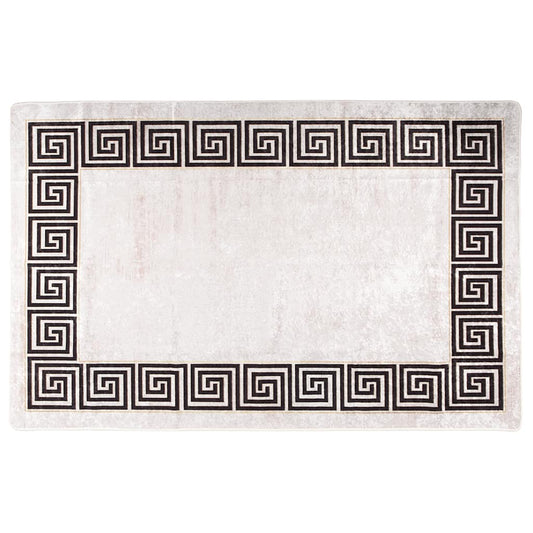 Tappeto lavabile, 80x150 cm, beige chiaro, antiscivolo