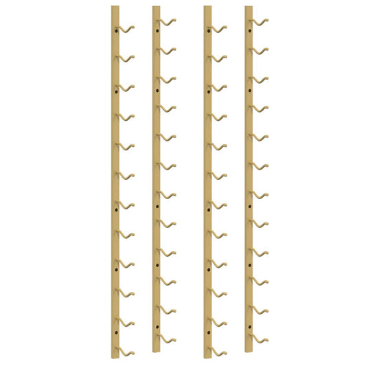 Wand-Weinregal für 12 Flaschen 2 Stk. Golden Eisen