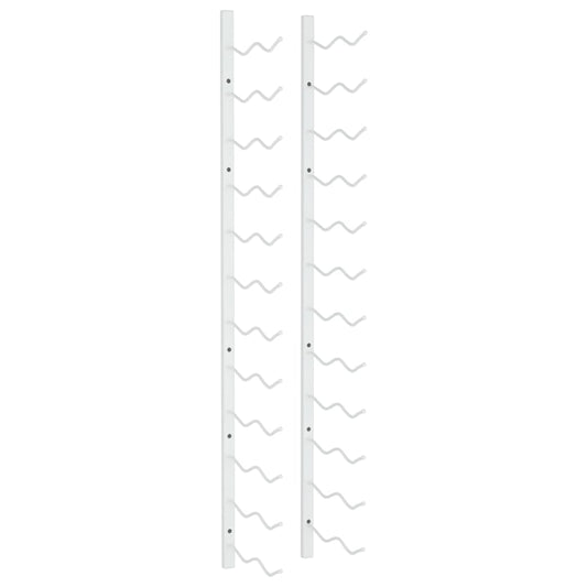 Wand Weinregal für 24 Flaschen Weiß Eisen