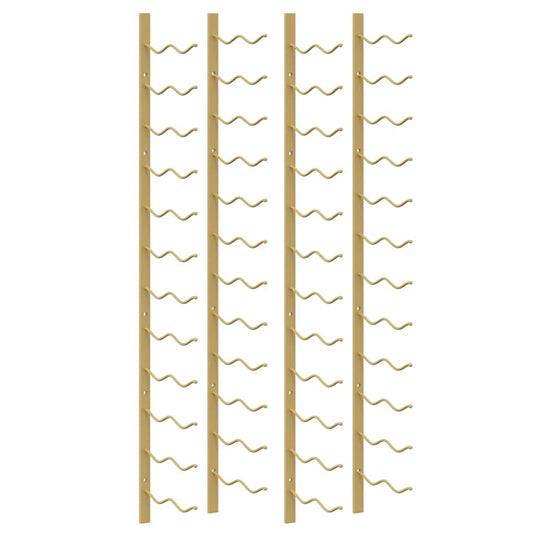 Wand-Weinregal für 24 Flaschen 2 Stk. Golden Eisen