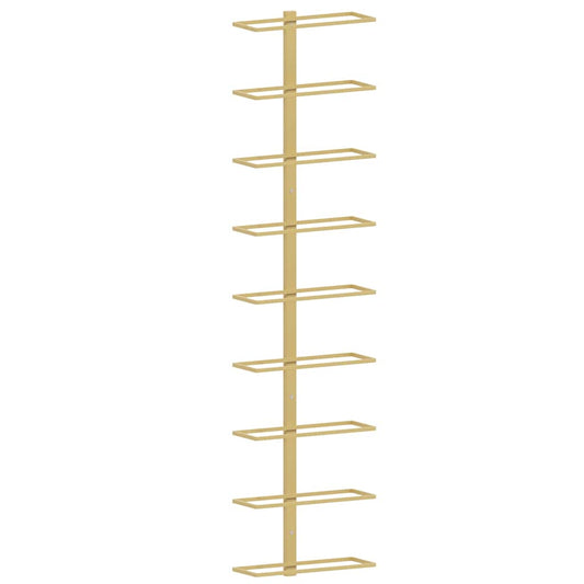 Wand-Weinregal für 9 Flaschen Golden Eisen