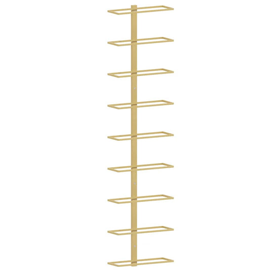 Wand-Weinregal für 9 Flaschen Golden Eisen