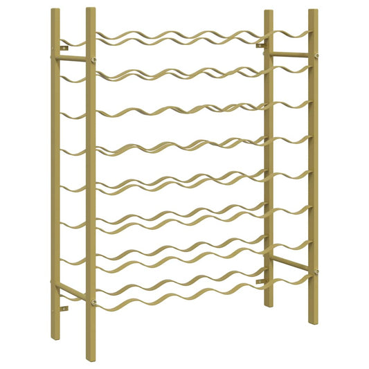 Weinregal für 48 Flaschen Golden Metall