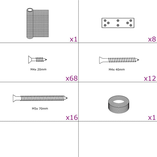Hühnerstall-Erweiterung 268x100x190 cm Metall