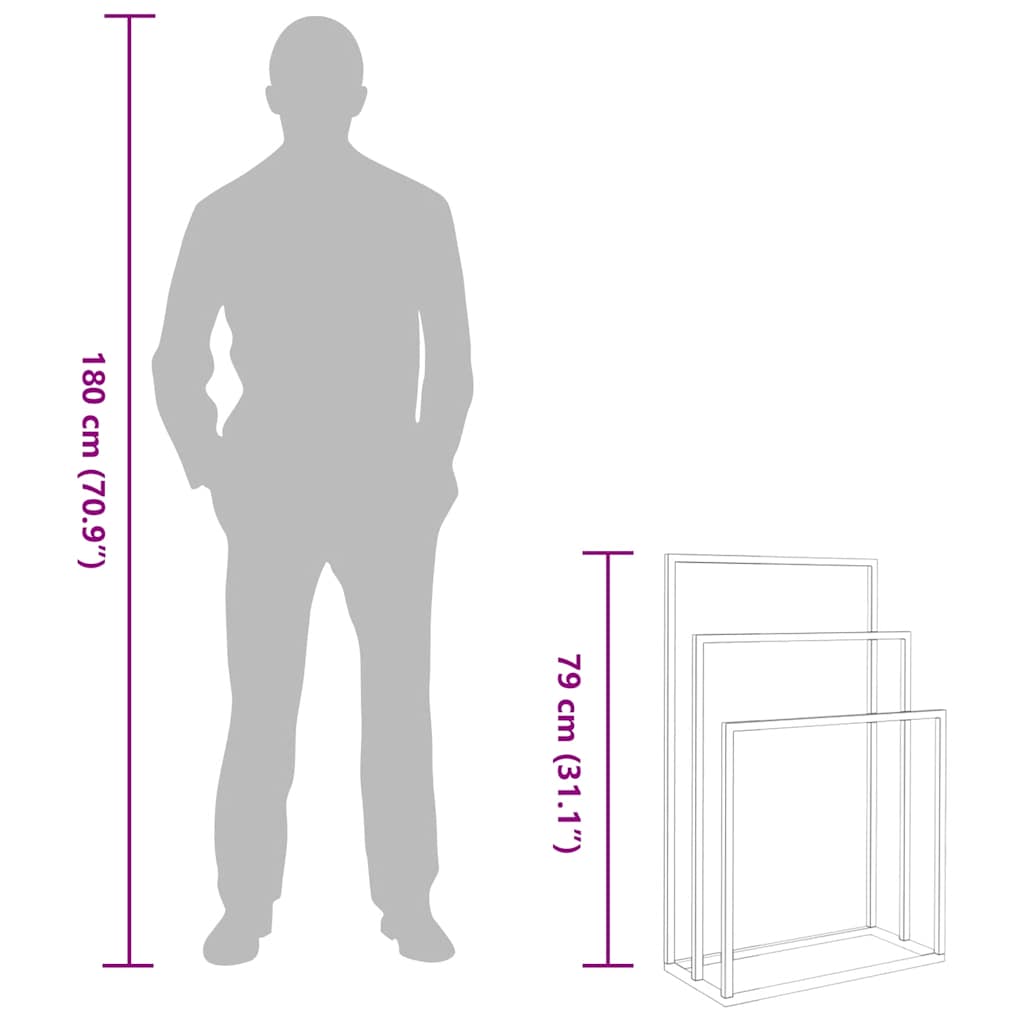 Portasciugamani, bianco, 48x24x79 cm, ferro