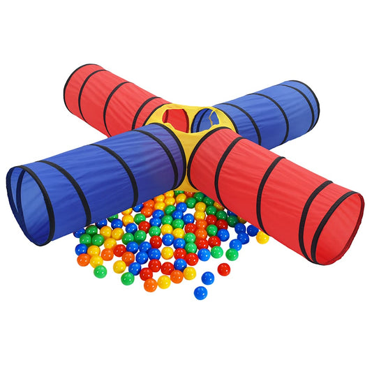 Tunnel da gioco con 250 palline, multicolore
