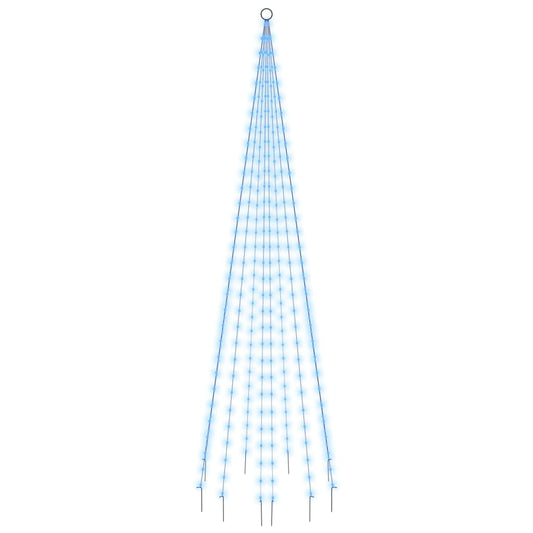 LED-Weihnachtsbaum für Fahnenmast Blau 310 LEDs 300 cm