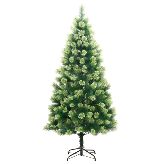 Albero di Natale artificiale, pieghevole, con supporto, 240 cm