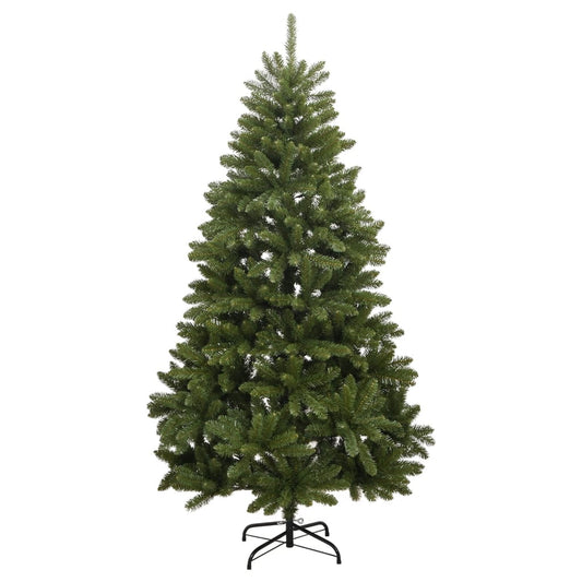 Albero di Natale artificiale, pieghevole, con supporto, verde, 240 cm