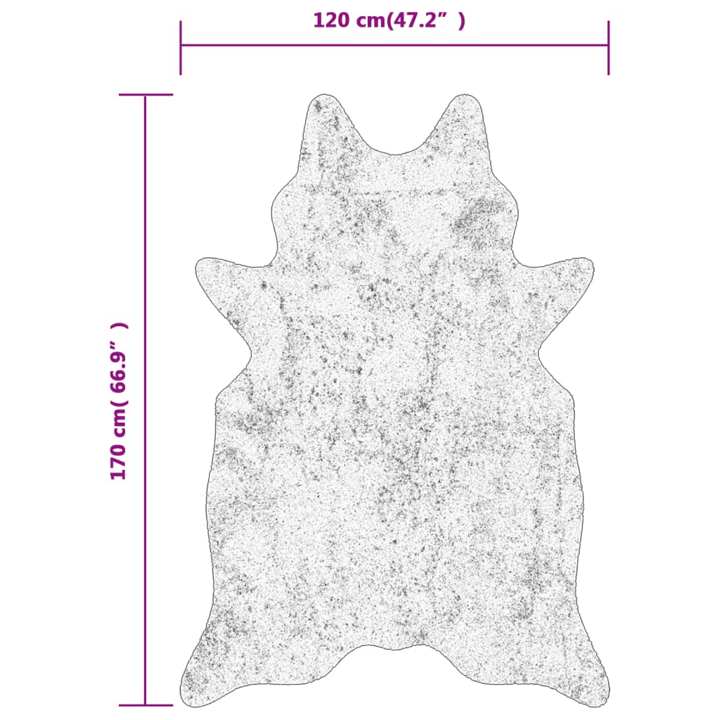 Tappeto bianco e nero, 120x170 cm, motivo zebrato, lavabile, antiscivolo.