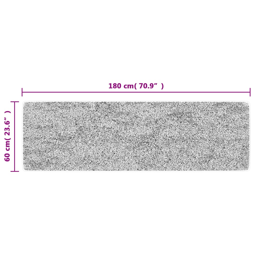 Tappeto da cucina, multicolore, 60x180 cm, lavabile, antiscivolo