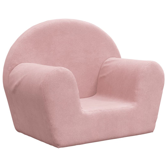 Kindersofa Rosa Weicher Plüsch