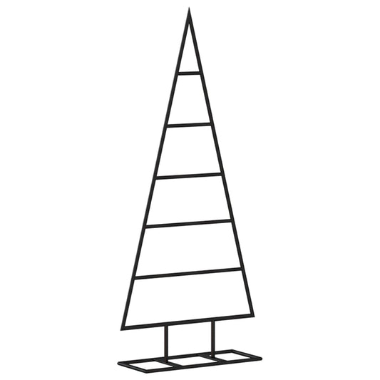 Albero di Natale in metallo per decorazioni, nero, 90 cm