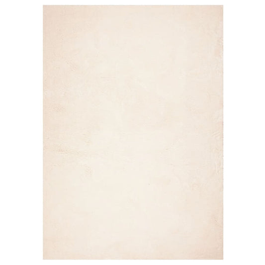 Teppich HUARTE Kurzflor Weich und Waschbar Beige 200x280 cm