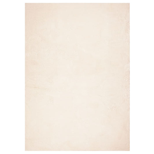 Teppich HUARTE Kurzflor Weich und Waschbar Beige 240x340 cm