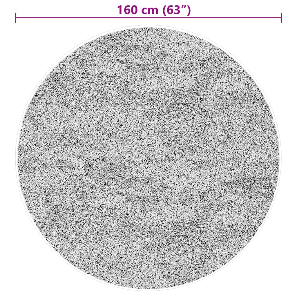 Teppich HUARTE Kurzflor Weich und Waschbar Beige Ø 160 cm