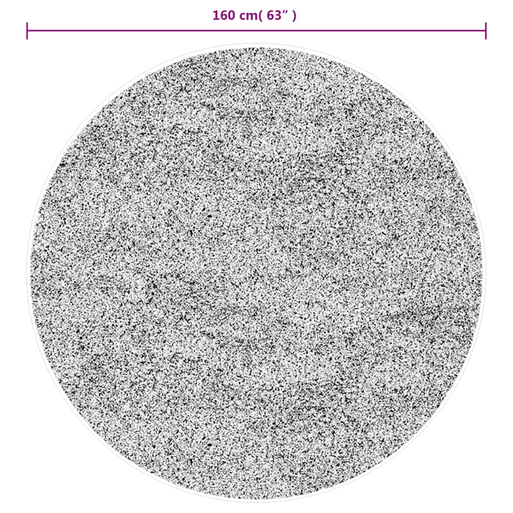 Teppich HUARTE Kurzflor Weich und Waschbar Creme Ø 160 cm