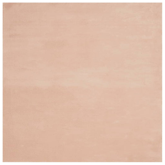 Teppich HUARTE Kurzflor Weich und Waschbar Blassrosa 200x200 cm