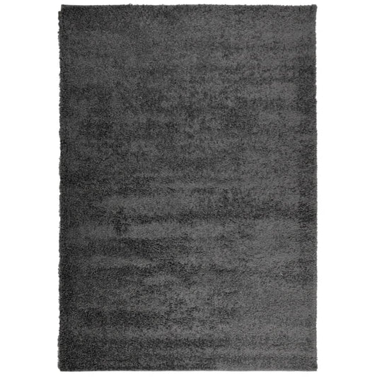 Tappeto Shaggy a pelo lungo, moderno antracite, 160x230 cm