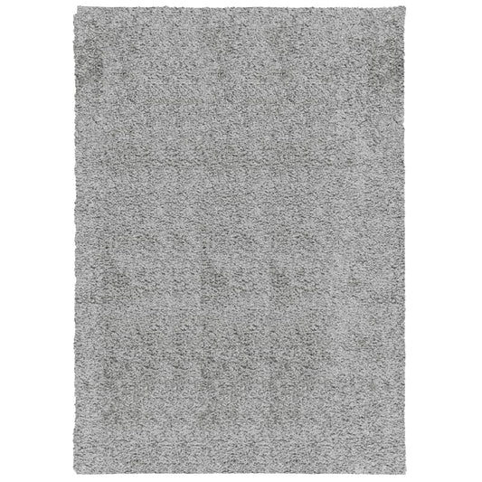 Shaggy-Teppich PAMPLONA Hochflor Modern Grau 120x170 cm