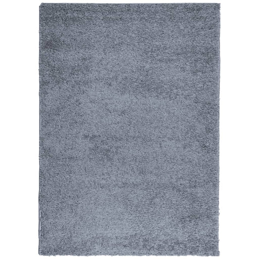 Teppich Shaggy Hochflor Modern Blau 240x340 cm