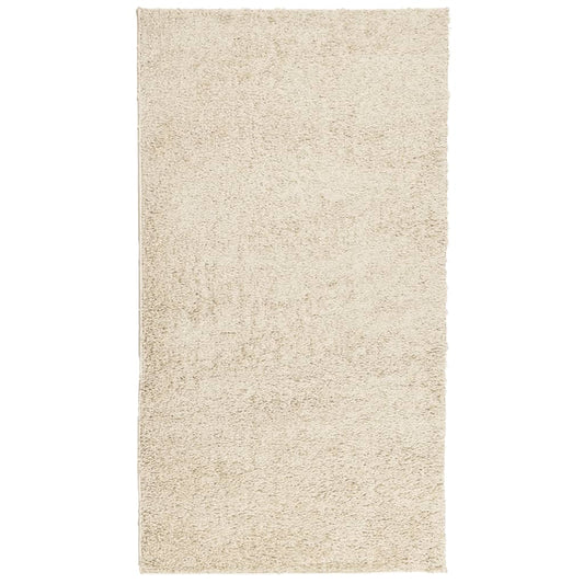 Tappeto Shaggy a pelo lungo, moderno dorato, 60x110 cm