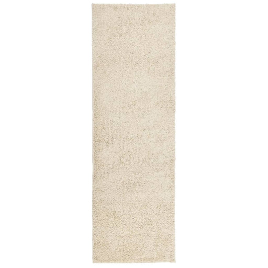 Teppich Shaggy Hochflor Modern Golden 80x250 cm